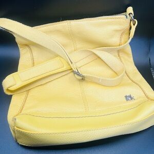 The Sak Yellow Leather Crossbody Bag
